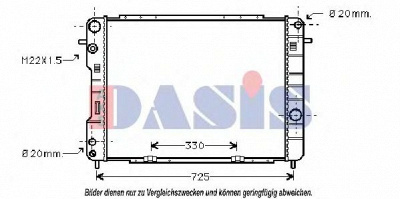 AKS DASIS 150029n -  Радиатор, охлаждение двигателя